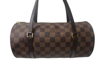 画像をギャラリービューアに読み込む, LOUIS VUITTON ルイヴィトン パピヨンPM 26 ハンドバック ダミエ N51304 筒型 ドラム型 エベヌ ブラウン 美品 中古 4c069026