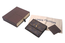 Load image into Gallery viewer, LOUIS VUITTON ルイヴィトン モノグラム ポルトモネ ビエ カルトクレディ 二つ折り財布 M61652 ブラウン ゴールド金具 美品 中古 4c069027