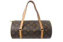 画像をギャラリービューアに読み込む, LOUIS VUITTON ルイ ヴィトン パピヨン ハンドバッグ M51366 筒型 モノグラムキャンバス ブラウン 美品 中古 4c069033