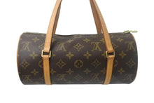 画像をギャラリービューアに読み込む, LOUIS VUITTON ルイ ヴィトン パピヨン ハンドバッグ M51366 筒型 モノグラムキャンバス ブラウン 美品 中古 4c069033