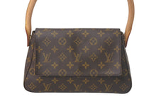 画像をギャラリービューアに読み込む, LOUIS VUITTON ルイ ヴィトン モノグラム ミニルーピング ショルダーバッグ M51147 PVC レザー ブラウン 美品 中古 4c069034