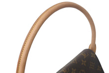 画像をギャラリービューアに読み込む, LOUIS VUITTON ルイ ヴィトン モノグラム ミニルーピング ショルダーバッグ M51147 PVC レザー ブラウン 美品 中古 4c069034