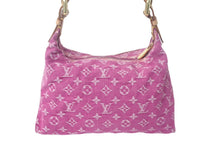 画像をギャラリービューアに読み込む, 極美品 LOUIS VUITTON ルイヴィトン バギーPM モノグラムデニム ショルダーバッグ M95212 デニム レザー ピンク 中古 4c069036