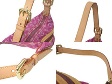 画像をギャラリービューアに読み込む, 極美品 LOUIS VUITTON ルイヴィトン バギーPM モノグラムデニム ショルダーバッグ M95212 デニム レザー ピンク 中古 4c069036