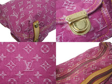 画像をギャラリービューアに読み込む, 極美品 LOUIS VUITTON ルイヴィトン バギーPM モノグラムデニム ショルダーバッグ M95212 デニム レザー ピンク 中古 4c069036