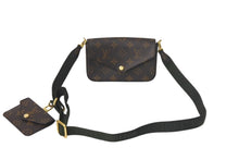 Load image into Gallery viewer, 極美品 LOUIS VUITTON ルイ ヴィトン ミュルティポシェットフェリシー ショルダーバッグ M80091 ブラウン グリーン 中古 4c069037