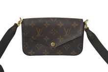 Load image into Gallery viewer, 極美品 LOUIS VUITTON ルイ ヴィトン ミュルティポシェットフェリシー ショルダーバッグ M80091 ブラウン グリーン 中古 4c069037