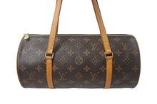 画像をギャラリービューアに読み込む, LOUIS VUITTON ルイヴィトン ハンドバック パピヨン30 GM 筒型 モノグラム M51385 ゴールド金具 ブラウン 美品 中古 4c069043