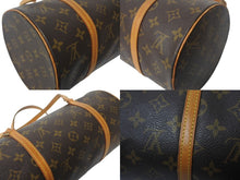 画像をギャラリービューアに読み込む, LOUIS VUITTON ルイヴィトン ハンドバック パピヨン30 GM 筒型 モノグラム M51385 ゴールド金具 ブラウン 美品 中古 4c069043