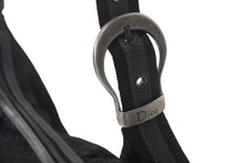 Load image into Gallery viewer, ChristianDior クリスチャンディオール ショルダーバッグ 15-B0-0057 トロッターライン キャンバス レザー ブラック 美品 中古 4c069044
