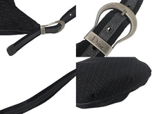 Load image into Gallery viewer, ChristianDior クリスチャンディオール ショルダーバッグ 15-B0-0057 トロッターライン キャンバス レザー ブラック 美品 中古 4c069044