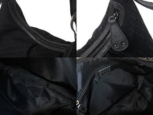 Load image into Gallery viewer, ChristianDior クリスチャンディオール ショルダーバッグ 15-B0-0057 トロッターライン キャンバス レザー ブラック 美品 中古 4c069044