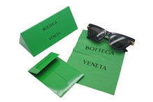 Load image into Gallery viewer, BOTTEGA VENETA ボッテガヴェネタ クラシック アセテート キャットアイ サングラス ブラック ゴールド 54□16 美品 中古 4c069058