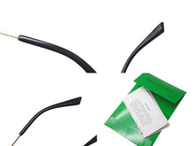 画像をギャラリービューアに読み込む, BOTTEGA VENETA ボッテガヴェネタ クラシック アセテート キャットアイ サングラス ブラック ゴールド 54□16 美品 中古 4c069058