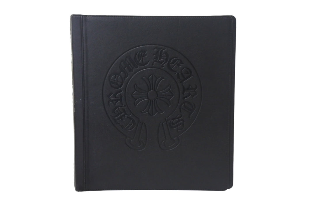 ⭐︎廃盤希少品⭐︎Chrome heartsクロムハーツＡ４サイズレザーバインダー 廃盤】CHROME HEARTS クロムハーツ レザー A4 バインダー 黒 ホース