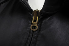Load image into Gallery viewer, POLO RALPH LAUREN ポロ ラルフローレン スウィングトップ ジャケット サイズXL レザー ブラック 刺繍 ヴィンテージ 美品 中古 4c069089