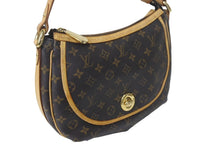 画像をギャラリービューアに読み込む, LOUIS VUITTON ルイヴィトン トゥラムPM ワンショルダーバッグ M40076 モノグラム PVC レザー ブラウン 廃盤 美品 中古 4c069098