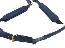 画像をギャラリービューアに読み込む, LOUIS VUITTON ルイヴィトン キーポル バンドリエール50 ボストンバッグ M44645 モノグラムデニム レザー ネイビー 美品 中古 4c069106