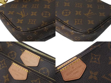 画像をギャラリービューアに読み込む, 極美品 LOUIS VUITTON ルイヴィトン ミュルティポシェット アクセソワール カーキ ショルダーバッグ モノグラム M44813 中古 4c069109