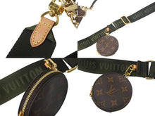 画像をギャラリービューアに読み込む, 極美品 LOUIS VUITTON ルイヴィトン ミュルティポシェット アクセソワール カーキ ショルダーバッグ モノグラム M44813 中古 4c069109