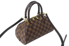 画像をギャラリービューアに読み込む, LOUIS VUITTON ルイヴィトン リベラミニ ハンドバッグ N41436 ダミエキャンバス レザー ブラウン 廃盤 ゴールド金具 美品 中古 4c069110