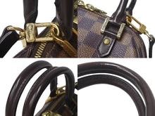 画像をギャラリービューアに読み込む, LOUIS VUITTON ルイヴィトン リベラミニ ハンドバッグ N41436 ダミエキャンバス レザー ブラウン 廃盤 ゴールド金具 美品 中古 4c069110