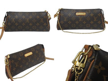 画像をギャラリービューアに読み込む, LOUIS VUITTON ルイヴィトン エヴァ 2WAYショルダーバッグ M95567 モノグラム ブラウン ゴールド金具 美品 中古 4c069154
