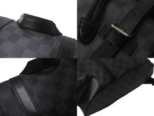 画像をギャラリービューアに読み込む, LOUIS VUITTON ルイヴィトン リュック デイパック クリストファー MM ダミエグラフィット N41379 シルバー金具 美品 中古 4c069155