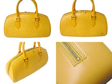 画像をギャラリービューアに読み込む, LOUIS VUITTON ルイヴィトン エピ ジャスミン ハンドバッグ M52089 レザー タッシリイエロー ゴールド金具 美品 中古 4c069159