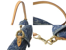 画像をギャラリービューアに読み込む, 極美品 LOUIS VUITTON ルイヴィトン ミニプリーティ ハンドバッグ M95050 モノグラムデニム レザー ブルー 中古 4c069164