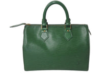 Load image into Gallery viewer, LOUIS VUITTON ルイヴィトン スピーディ 25 ハンドバック ミニボストン エピ グリーン M43014 美品 中古 4c069169