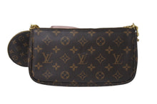 Load image into Gallery viewer, 極美品 LOUIS VUITTON ルイヴィトン モノグラム ミュルティ ポシェットアクセソワール ショルダーバッグ ローズクレール M44840 ブラウン 中古 4c069180