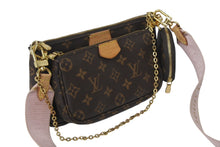 Load image into Gallery viewer, 極美品 LOUIS VUITTON ルイヴィトン モノグラム ミュルティ ポシェットアクセソワール ショルダーバッグ ローズクレール M44840 ブラウン 中古 4c069180