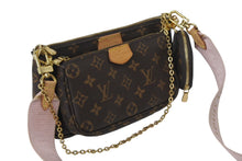 画像をギャラリービューアに読み込む, 極美品 LOUIS VUITTON ルイヴィトン モノグラム ミュルティ ポシェットアクセソワール ショルダーバッグ ローズクレール M44840 ブラウン 中古 4c069180