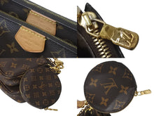 Load image into Gallery viewer, 極美品 LOUIS VUITTON ルイヴィトン モノグラム ミュルティ ポシェットアクセソワール ショルダーバッグ ローズクレール M44840 ブラウン 中古 4c069180