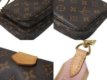 画像をギャラリービューアに読み込む, 極美品 LOUIS VUITTON ルイヴィトン モノグラム ミュルティ ポシェットアクセソワール ショルダーバッグ ローズクレール M44840 ブラウン 中古 4c069180
