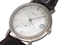 画像をギャラリービューアに読み込む, PATEK PHILIPPE パテック フィリップ Calatrava カラトラバ 3445 27-460M ホワイトゴールド 革ベルト 美品 中古 4c069191