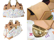 Load image into Gallery viewer, LOUISVUITTON ルイヴィトン モノグラム マルチカラー ウルスラ ブロン ハンドバッグ PVC ヌメ革 M40123 マルチカラー 美品 中古 4c069196