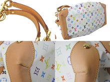 Load image into Gallery viewer, LOUISVUITTON ルイヴィトン モノグラム マルチカラー ウルスラ ブロン ハンドバッグ PVC ヌメ革 M40123 マルチカラー 美品 中古 4c069196