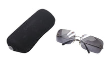 Load image into Gallery viewer, CHANEL シャネル ココマーク サングラス グラデーションレンズ リムレス 4017-D シルバー ブラック サイズ62□17 美品 中古 4c069198