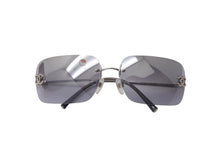 Load image into Gallery viewer, CHANEL シャネル ココマーク サングラス グラデーションレンズ リムレス 4017-D シルバー ブラック サイズ62□17 美品 中古 4c069198