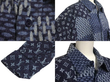 Load image into Gallery viewer, 極美品 LOUIS VUITTON ルイヴィトン NIGO モノグラムウェーブジャイアント ダミエフランネル長袖シャツ RM202M VJI HJS02W サイズXL 中古 4c069204