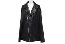 画像をギャラリービューアに読み込む, 極美品 UNDERCOVER ISM アンダーカバーイズム 後SWEAT切替レザー ライダースジャケット UI2B4205 サイズ4 牛革 ブラック 22AW 中古 4c069207