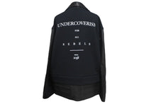 画像をギャラリービューアに読み込む, 極美品 UNDERCOVER ISM アンダーカバーイズム 後SWEAT切替レザー ライダースジャケット UI2B4205 サイズ4 牛革 ブラック 22AW 中古 4c069207