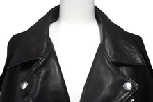 画像をギャラリービューアに読み込む, 極美品 UNDERCOVER ISM アンダーカバーイズム 後SWEAT切替レザー ライダースジャケット UI2B4205 サイズ4 牛革 ブラック 22AW 中古 4c069207