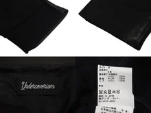 画像をギャラリービューアに読み込む, 極美品 UNDERCOVER ISM アンダーカバーイズム 後SWEAT切替レザー ライダースジャケット UI2B4205 サイズ4 牛革 ブラック 22AW 中古 4c069207