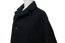 画像をギャラリービューアに読み込む, Paul Harnden ポールハーデン テーラードジャケット サイズXL ブラック ウール リネン シングル ハンドメイド 美品 中古 4c069211