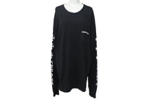画像をギャラリービューアに読み込む, CHROME HEARTS クロムハーツ 長袖Ｔシャツ サイズXL CHプラス スクロールロゴ プリント ブラック ホワイト 良品 中古 4c069220