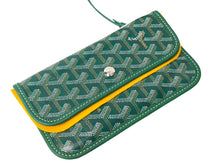 画像をギャラリービューアに読み込む, 新品未使用 GOYARD ゴヤール サンルイPM バッグ トートバッグ STLOUIPMLTY09CL09P PVC レザー ヘリンボーン グリーン 中古 4c069222
