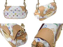 画像をギャラリービューアに読み込む, LOUIS VUITTON ルイヴィトン マリリンPM ハンドバッグ M40127 モノグラム マルチカラー ホワイト ゴールド金具 村上隆 美品 中古 4c069224